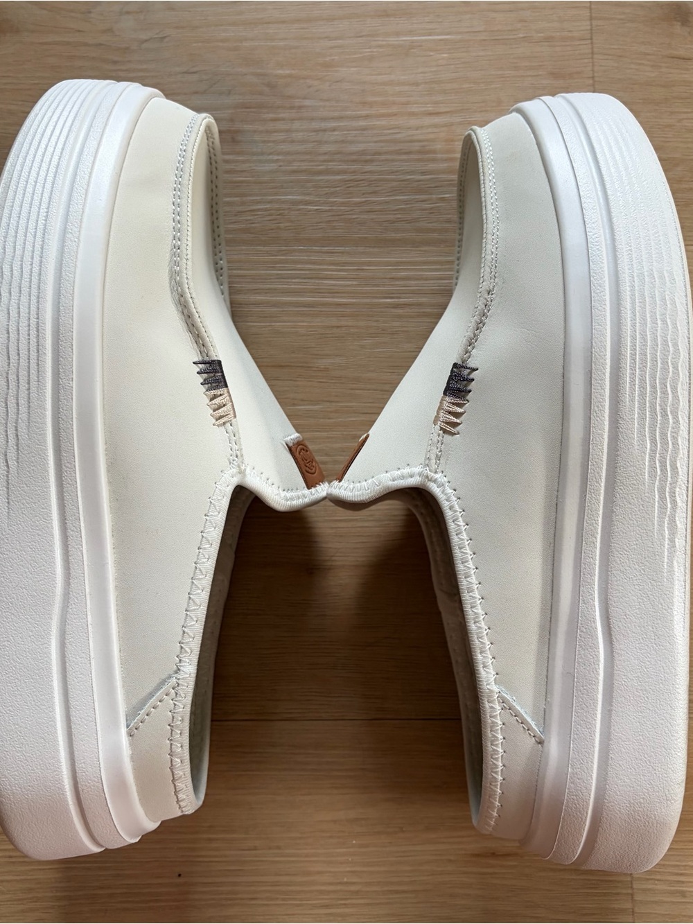 HEY DUDE Austin Lift Classic White Slip-On Loafers - Picture 6 of 9